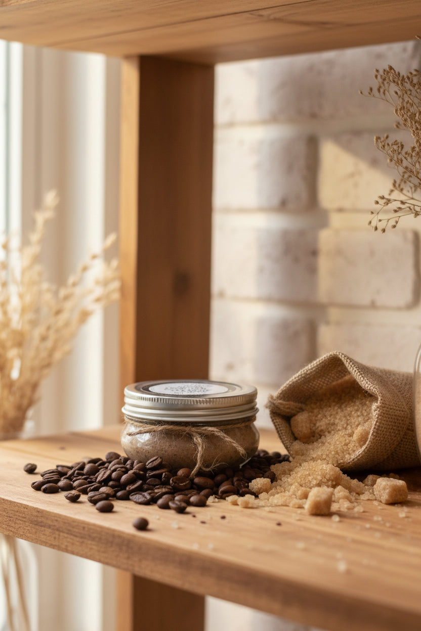 PURE TALLOW FRESH COFFEE & RAW SUGAR FACE & BODY SCRUB