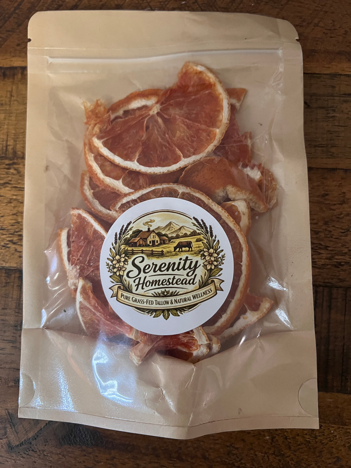 Serenity Homestead Cara Cara Pink Dehydrated Citrus Wheels 50 gm